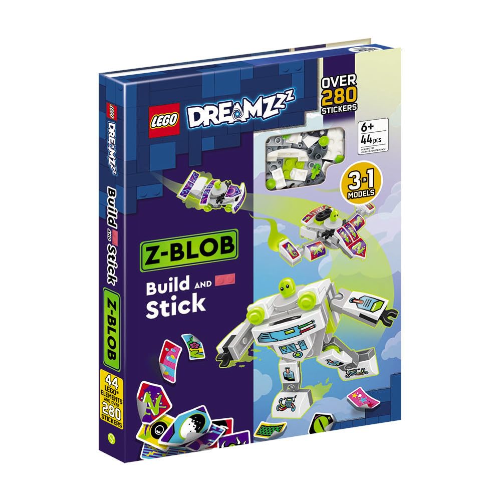 LEGO Książki - Dreamzzz: Build and Stick: Z-Blob