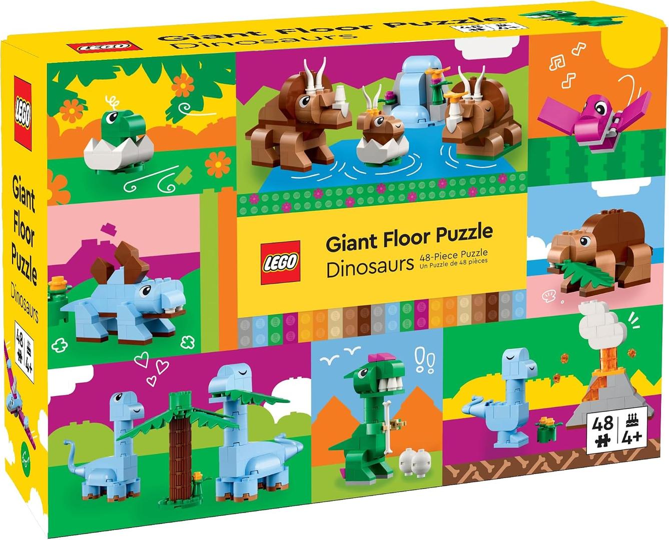 LEGO 48-Piece Giant Floor Puzzle: Dinosaurs 9781797247571-1