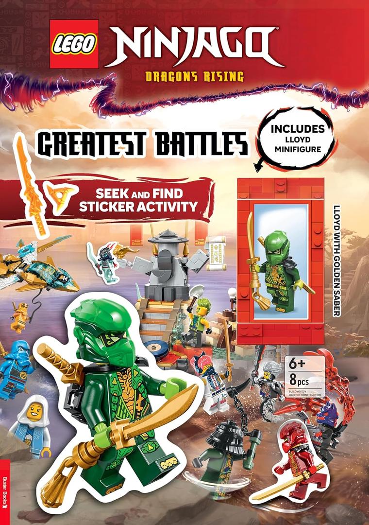 Ninjago: Dragons Rising: Search and Find Sticker Activity