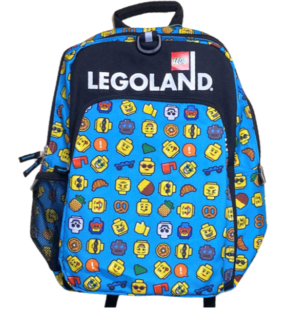 Main image of LEGO Minifigure Emoji Backpack (Blue) (BACKPACK-5)