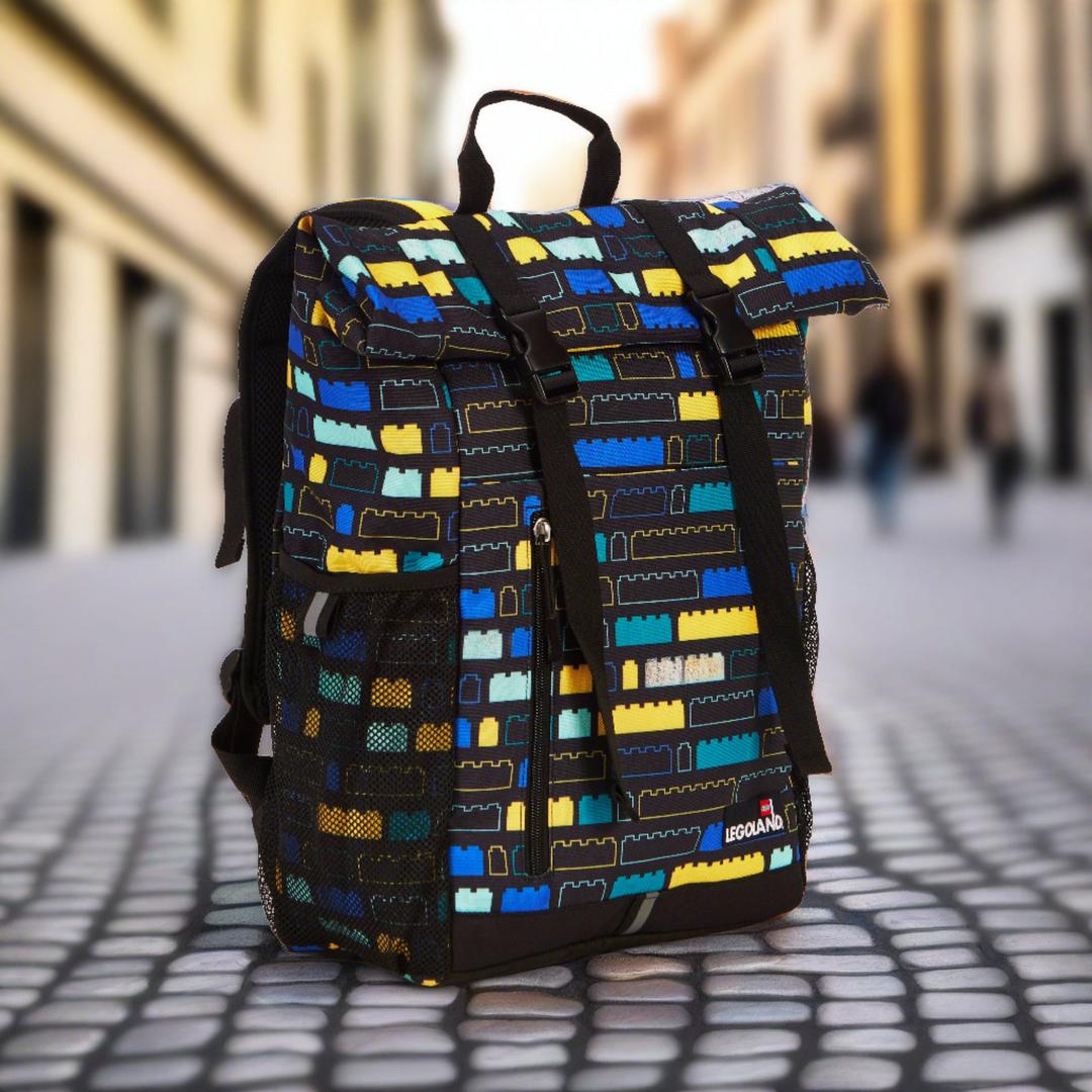 LEGO Gear - Multi Colour Roll Top Backpack