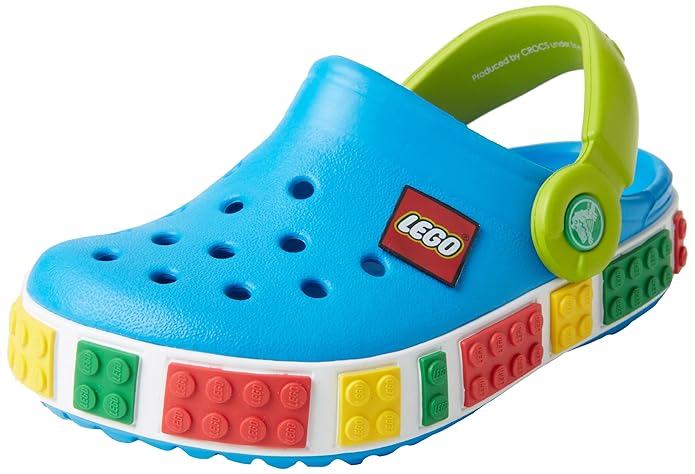 LEGO set CLOG-1 Crocs Crocband Clogs - Blue and Green - Image 1