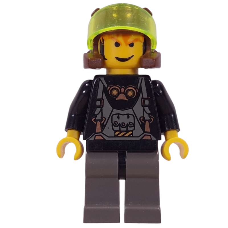 Minifigs Axel, Trans-Neon Green Visor (FIG-000138)