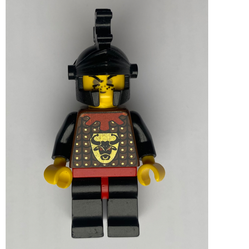 Minifigs Knight (Knights Kingdom I) - Bull Robber, Black Helmet (FIG-001116)