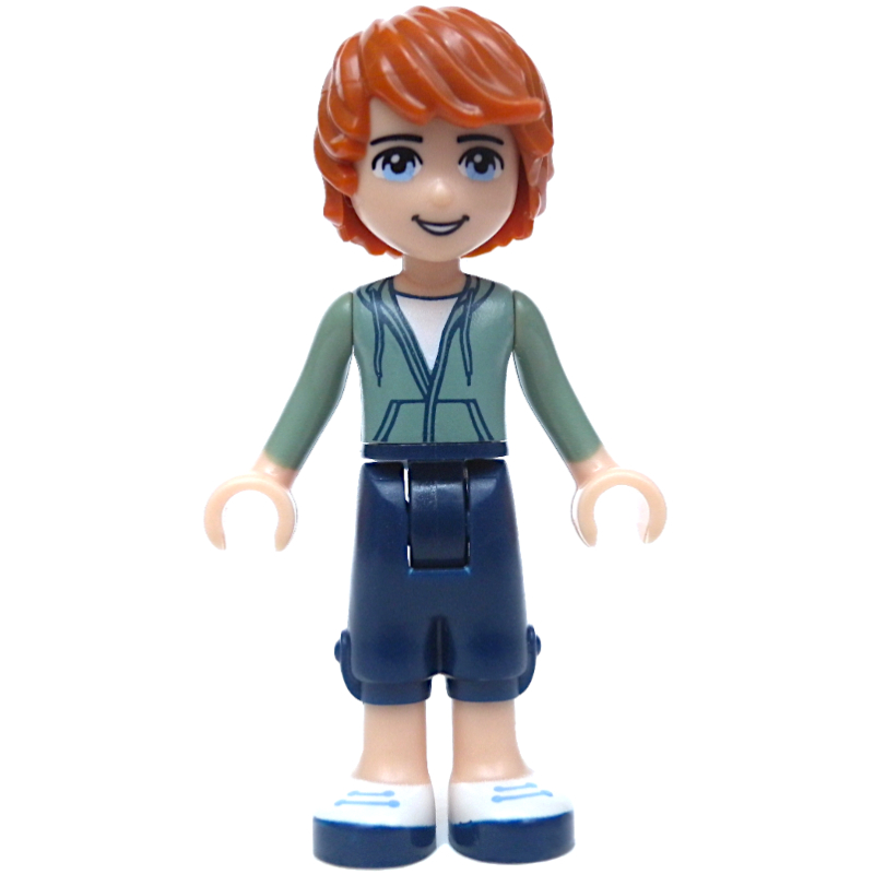 Julian - Sand Green, Dark Blue Trousers