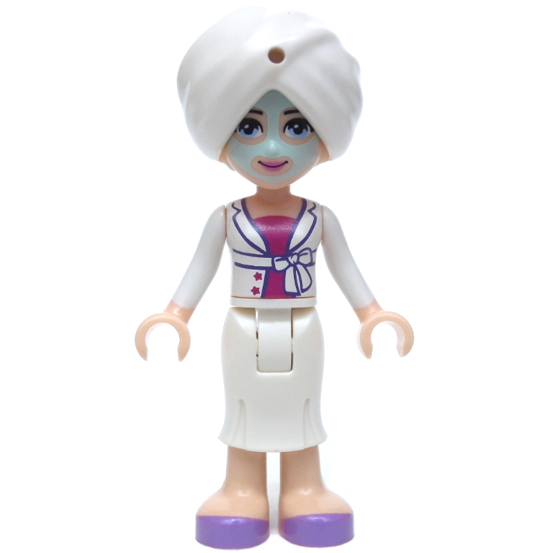 Sophie - Face Mask, White Robe