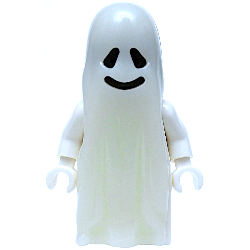 Ghost - Glow in the Dark, Brick Built Legs, 3626b