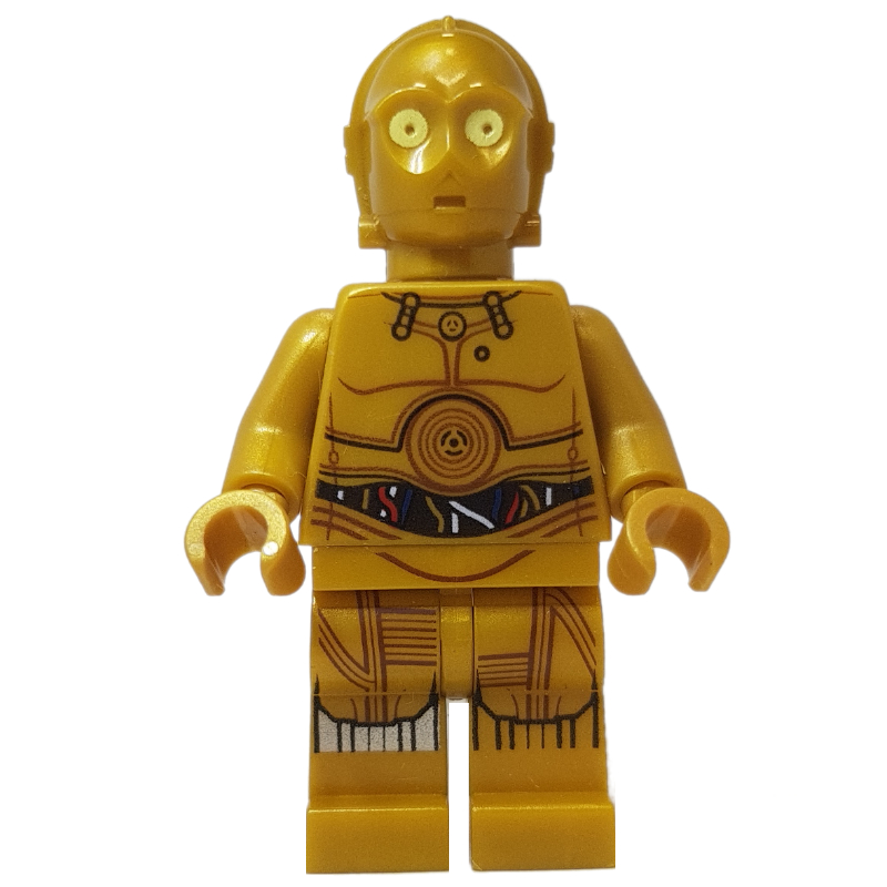 C-3PO, Pearl Gold, Colorful Wires, Printed Legs