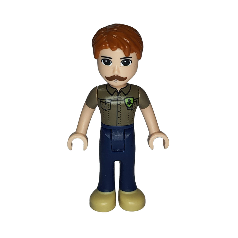 Agnus - Dark Tan Shirt, Dark Blue Trousers