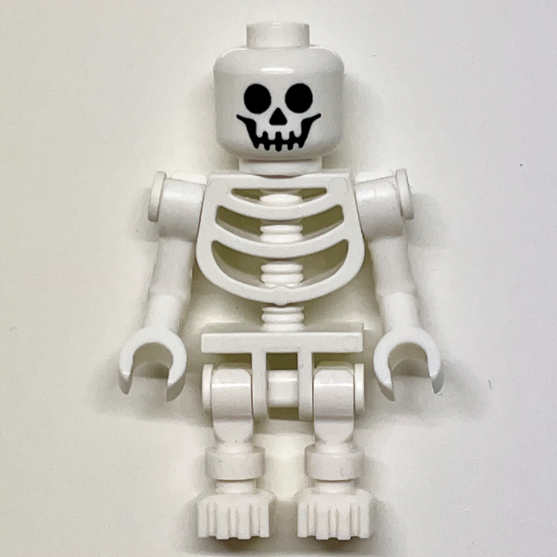 Skeleton, Standard Face, Bent Arms, Vertical Hand Clips, 60115 Torso