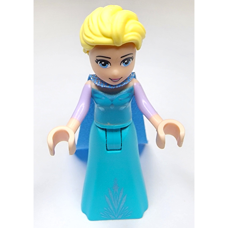 Elsa - Medium Azure Dress, Medium Blue Cape - Closed Mouth