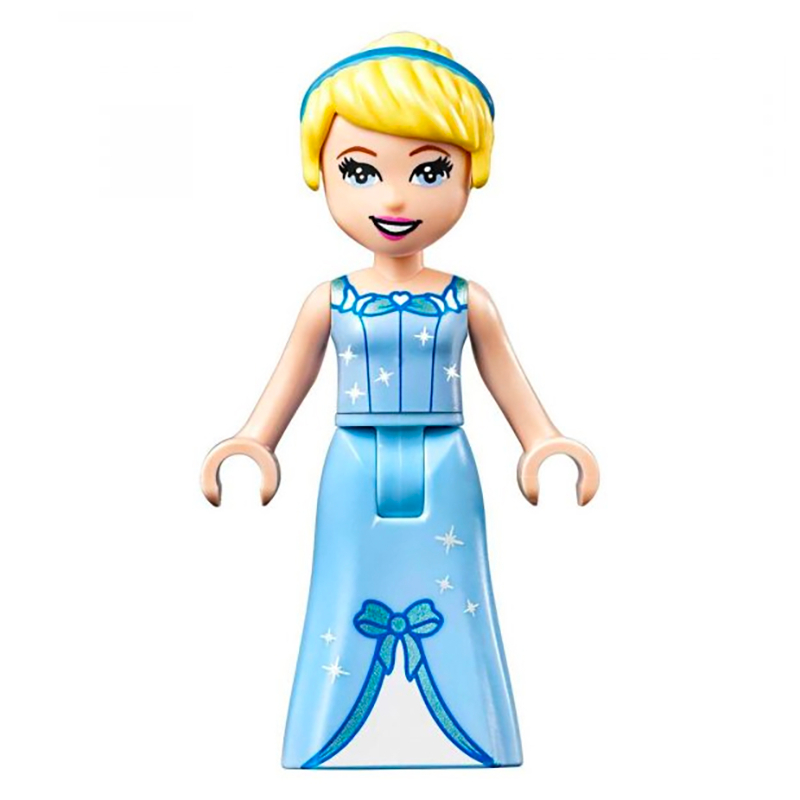 Cinderella - Bright Light Blue Dress, White Under-Dress - Thick Hinge