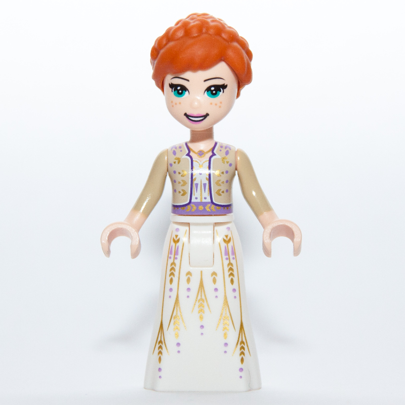 Anna - Tan Shirt, White Dress
