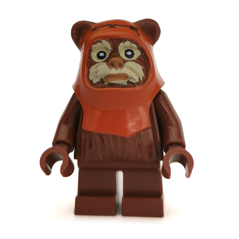 Wicket, Ewok, Dark Orange Hood, Tan Face