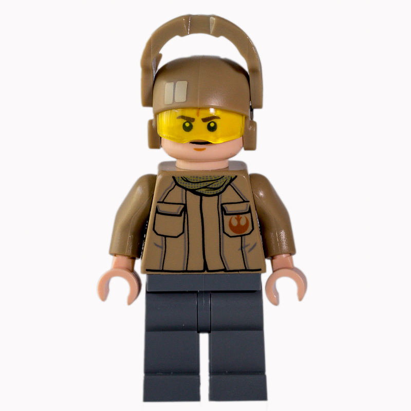 Resistance Soldier, Dark Tan Helmet, Dark Tan Shirt with Two Pockets and Resistance Insignia