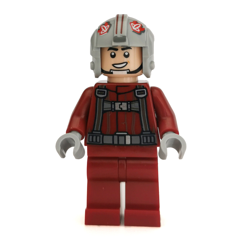 T-16 Skyhopper Pilot, Dark Red Outfit, Buckles on Shoulder Straps