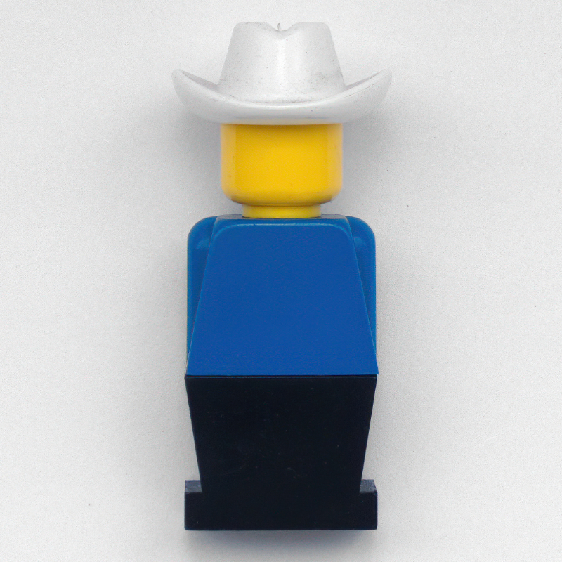 LEGOLAND Blue Torso, Black Legs, With Cowboy Head