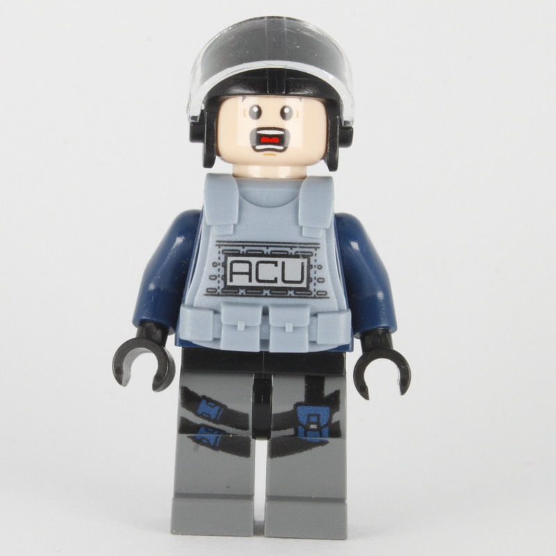 ACU Trooper with Sand Blue Armor, Scared