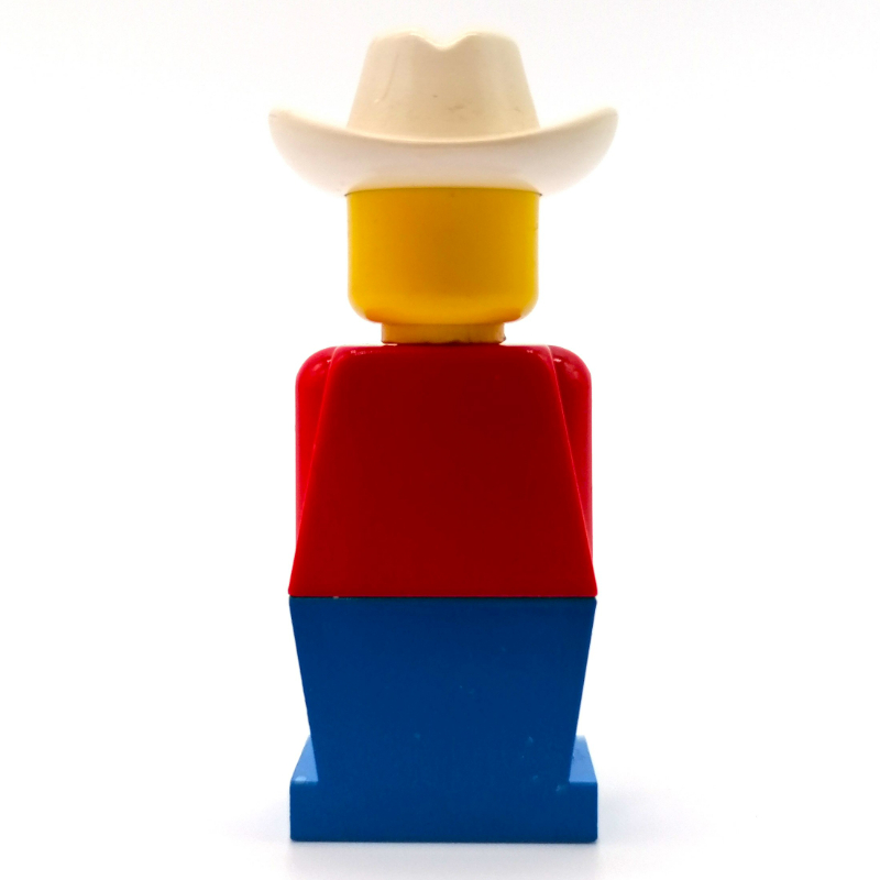 LEGOLAND Red Torso, Blue Legs, White Cowboy Hat