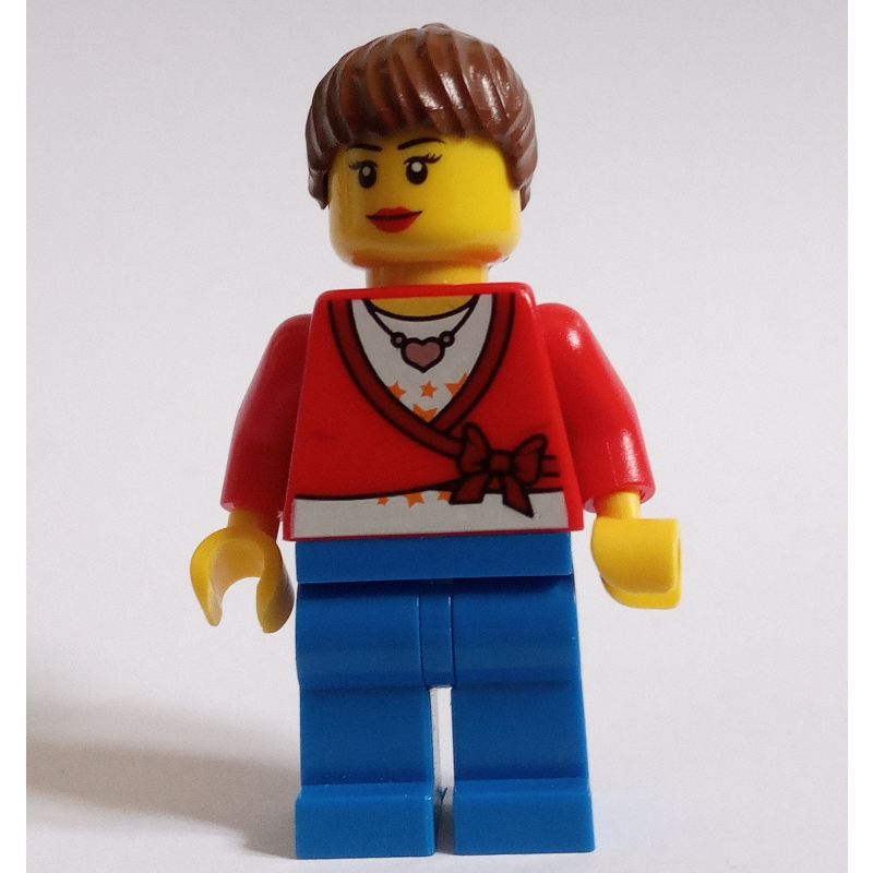 Red Torso, Blue Legs, Reddish Brown Hair
