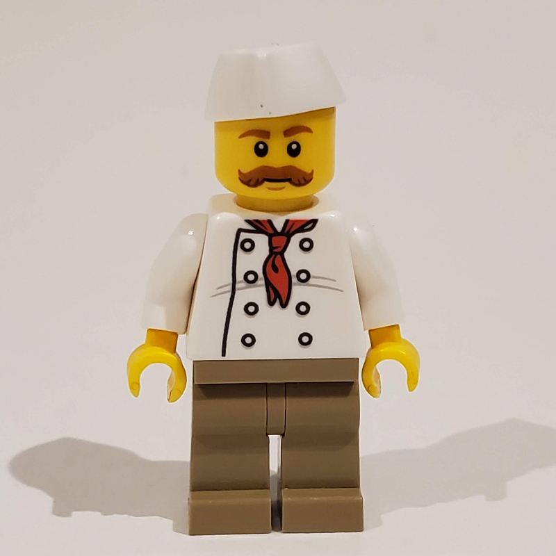 Chef, Red Neckerchief, Dark Ran Legs, Butchers Hat