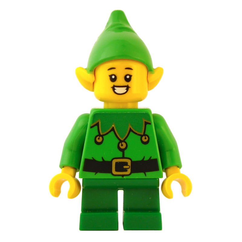 Elf - Bright Green Torso, Green legs, Bright Green Hat