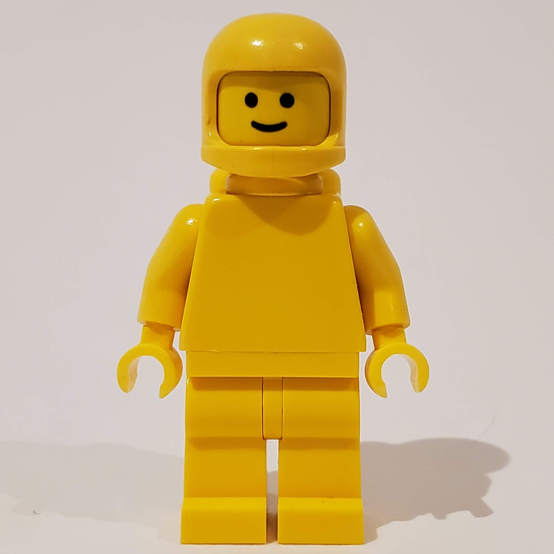 Classic Spaceman, Plain Yellow with Airtanks (3842b Helmet)
