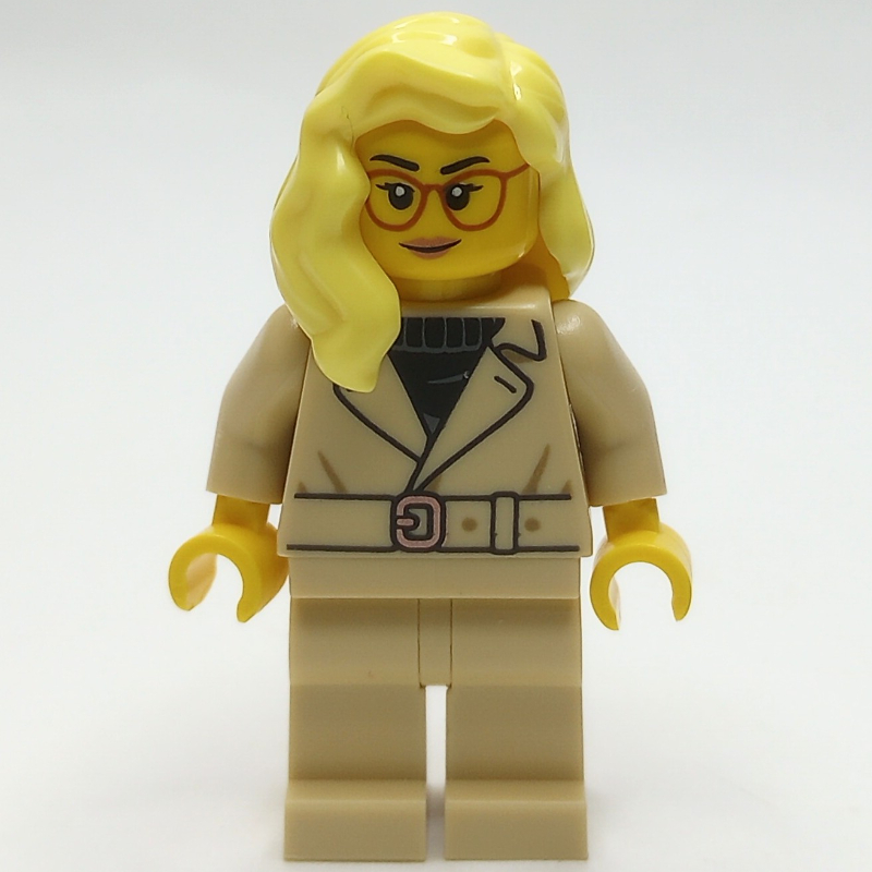 Woman, Tan Trenchcoat