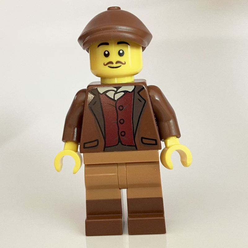 Camera Man, Reddish Brown Torso, Medium Nougat Legs, Reddish Brown Cap
