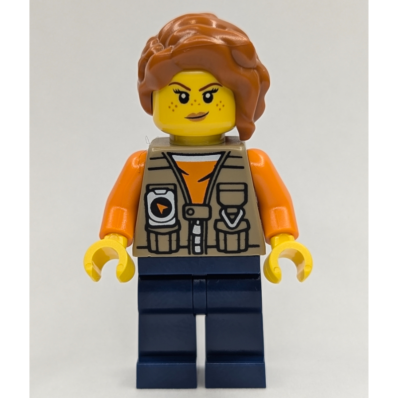 Explorer, Dark Tan Vest Jacket, Dark Blue Legs, Dark Orange Hair