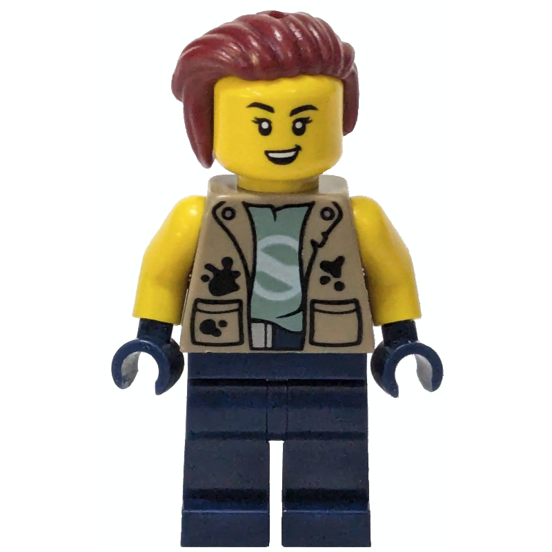 Mechanic, Dark Tan Jacket, Dark Blue Legs, Dark Red Hair
