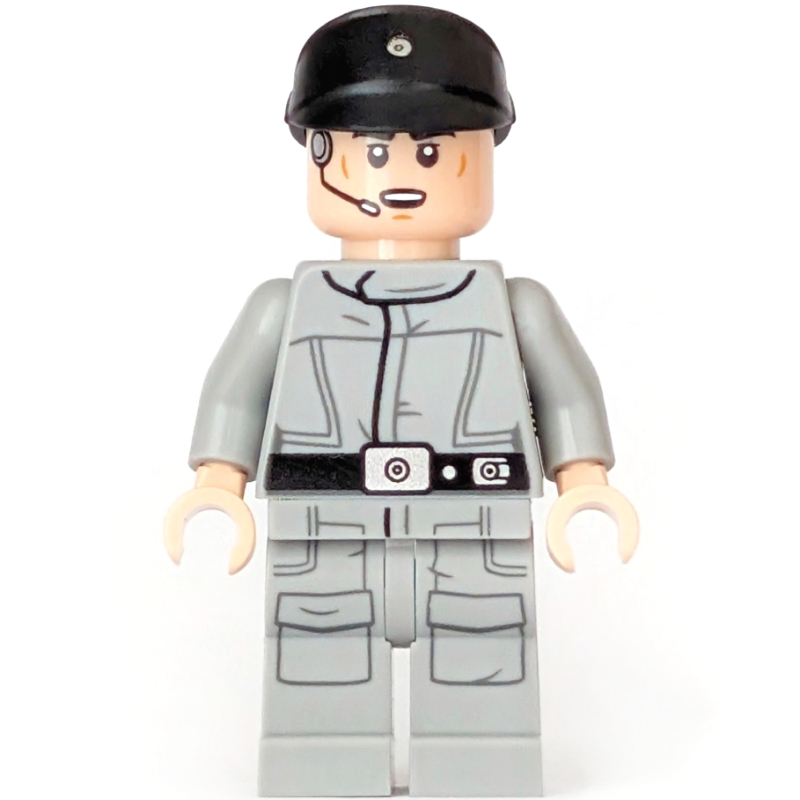 Imperial Crew, Light Bluish Gray Uniform, Black Cap, Open Mouth