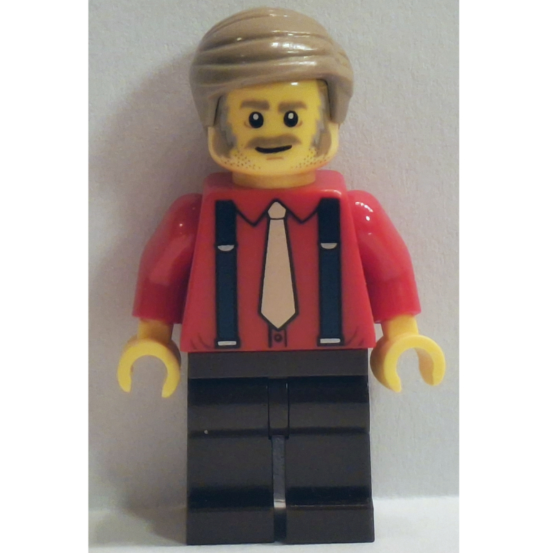 Passenger, Red Torso, Dark Brown Legs, Dark Tan Hair