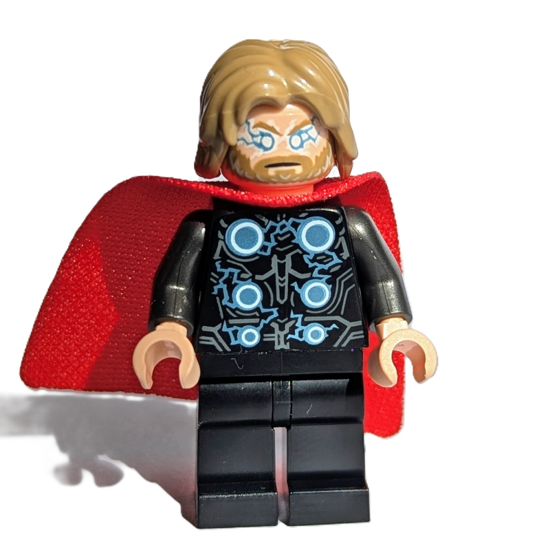Thor, Dark Tan Hair, Cape