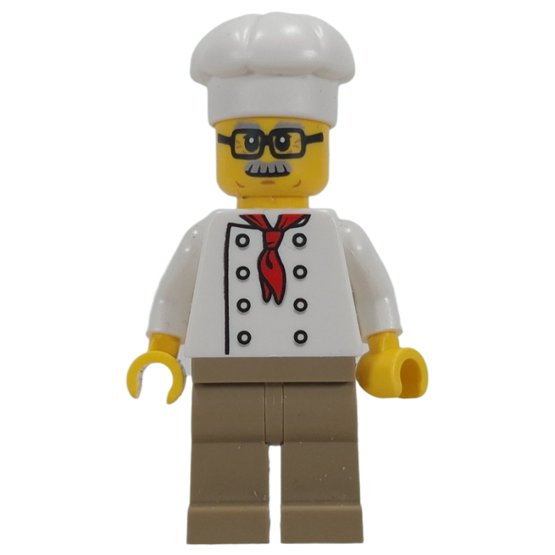 Chef, Red Neckerchief, Dark Tan Legs, Glasses