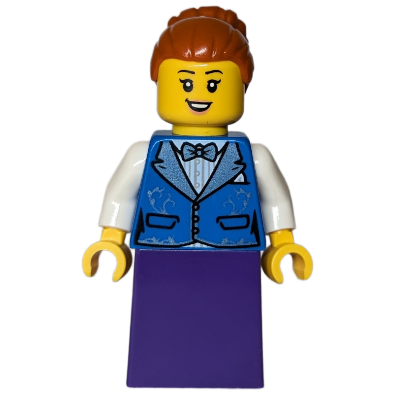 Passenger, Blue Torso, Dark Purple Dress, Dark Orange Hair