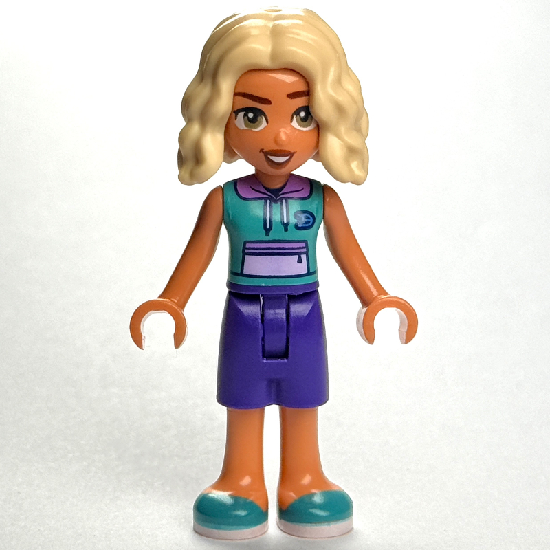 Nova, Dark Turquoise Top, Dark Purple Pants