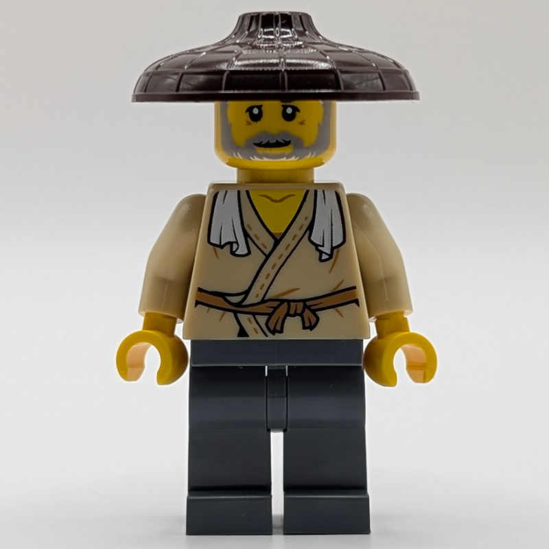 Tan Robes, Dark Bluish Grey Legs, Dark Brown Hat