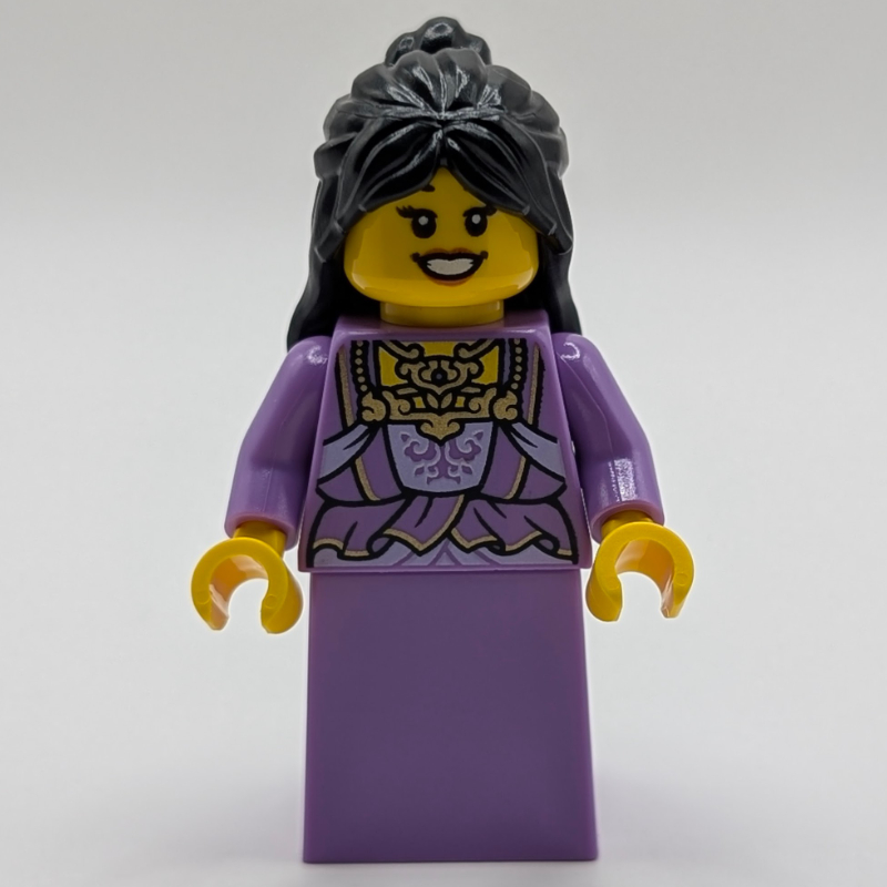 Medium Lavender Dress, Black Hair