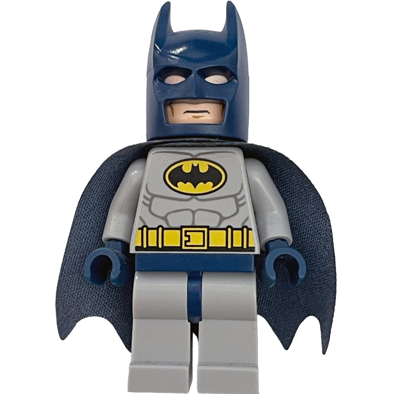 Batman, Light Bluish Gray Suit, Dark Blue Cape and 10113 Cowl