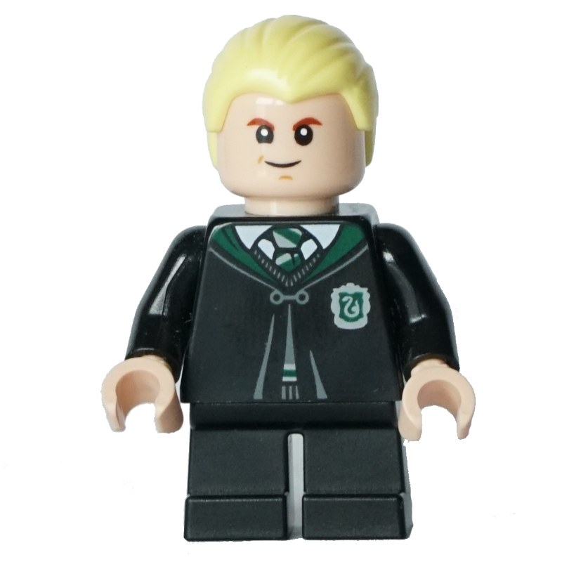 Draco Malfoy, Closed Long Slytherin Robe, Short Black Legs