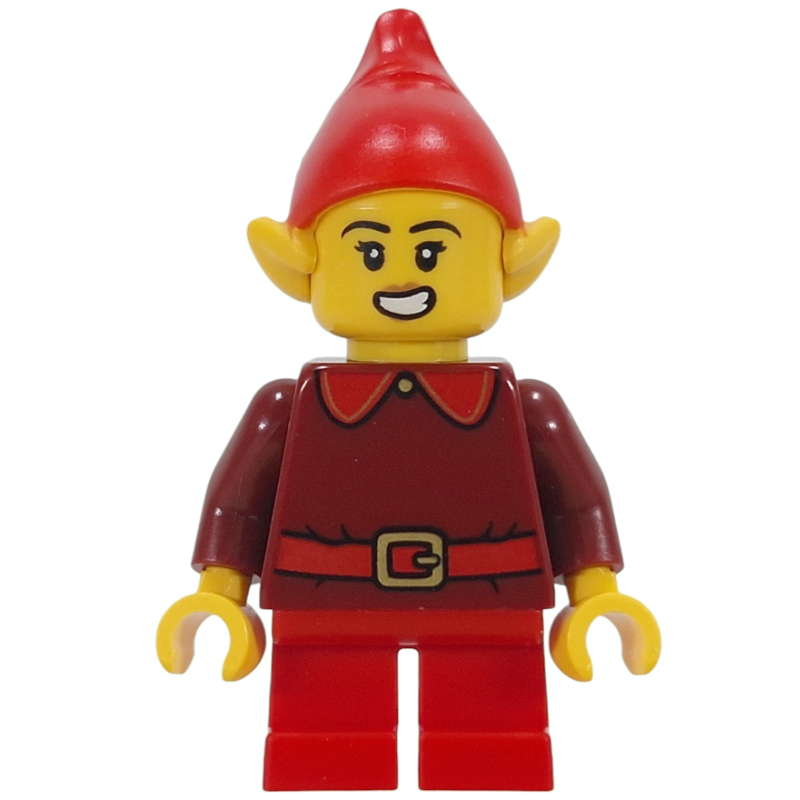 Elf - Dark Red Torso, Red Legs