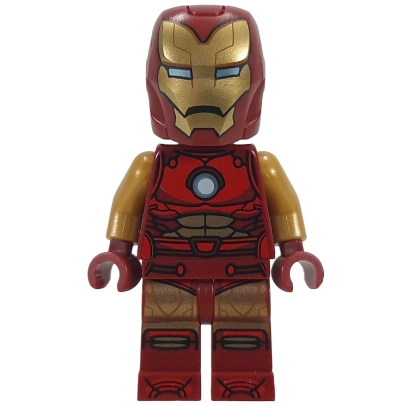 Iron Man, Pearl Gold Arms, Round Arc Reactor, Helmet and Visor