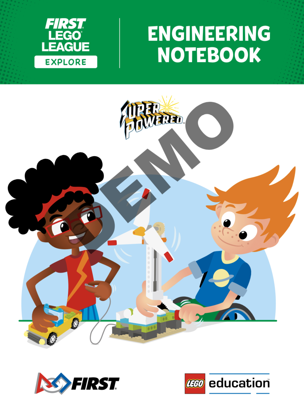 LEGO SUPERPOWERED Engineering Notebook (FLL Explore)
