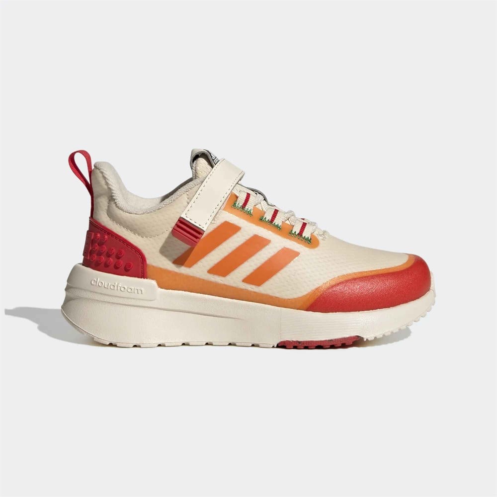 adidas Racer TR x LEGO (Ecru Tint Bahia Orange) - Little Kids' Shoes
