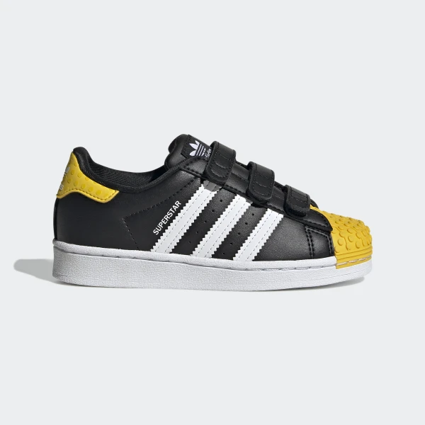 adidas Superstar x LEGO (Black Yellow) - Kids' Shoes