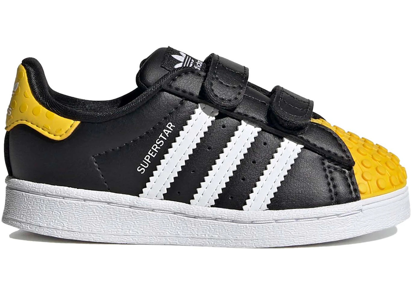 adidas Superstar x LEGO (Core Black Yellow) - Chaussures Bébé (GX3384-1) — Prix et comparaison | Brick Broker