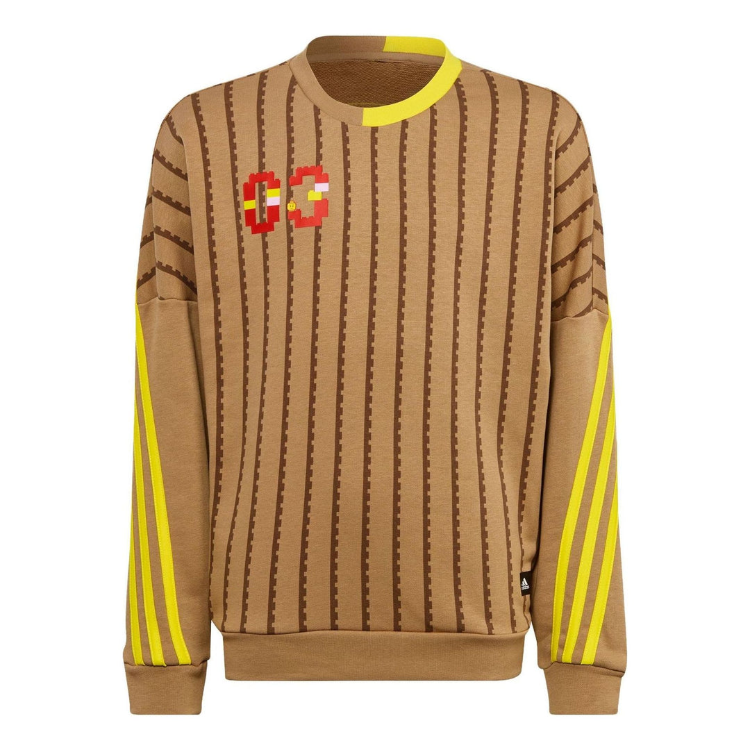 LEGO HB4467-1 adidas x Classic LEGO Tan Yellow Crewneck Sweatshirt