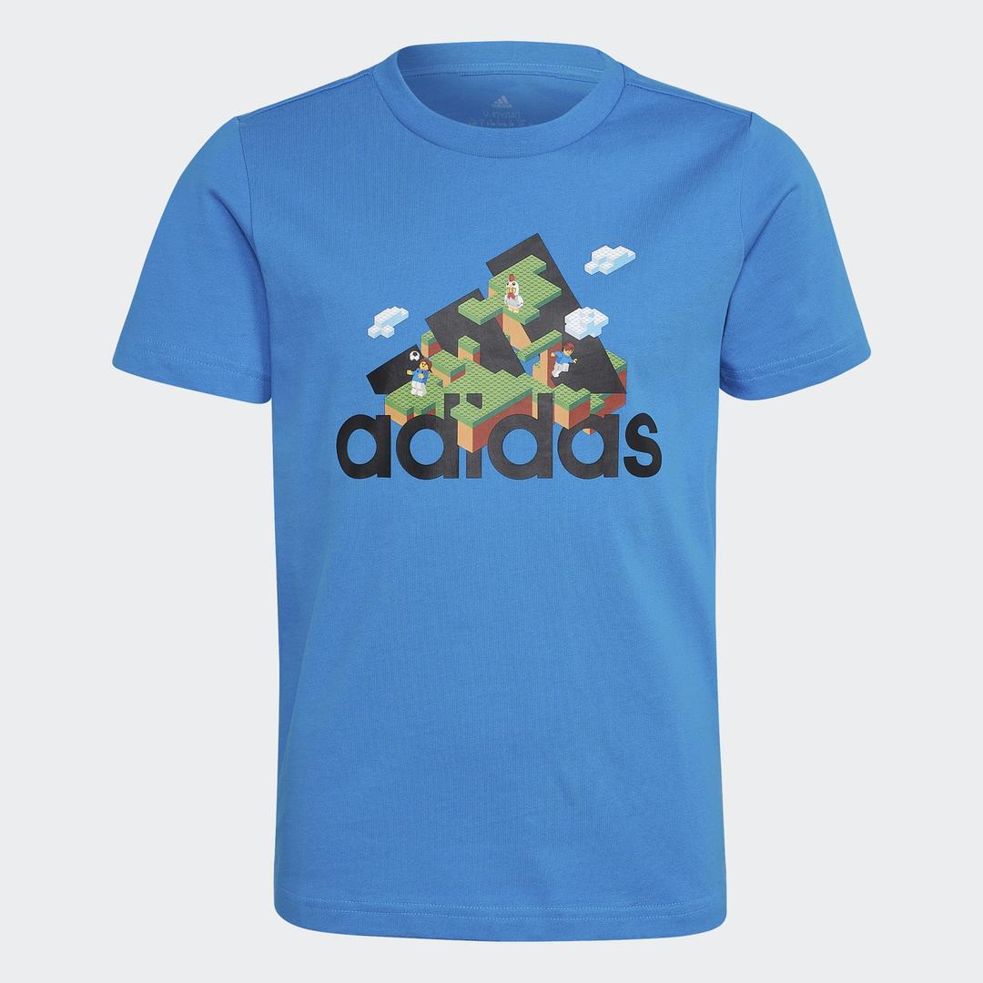 adidas x LEGO Blue Graphic T-Shirt (HK9293-1)