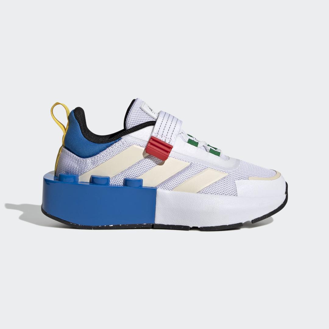 adidas Tech Runner EL x LEGO (White Shock Blue) - Kids' Shoes